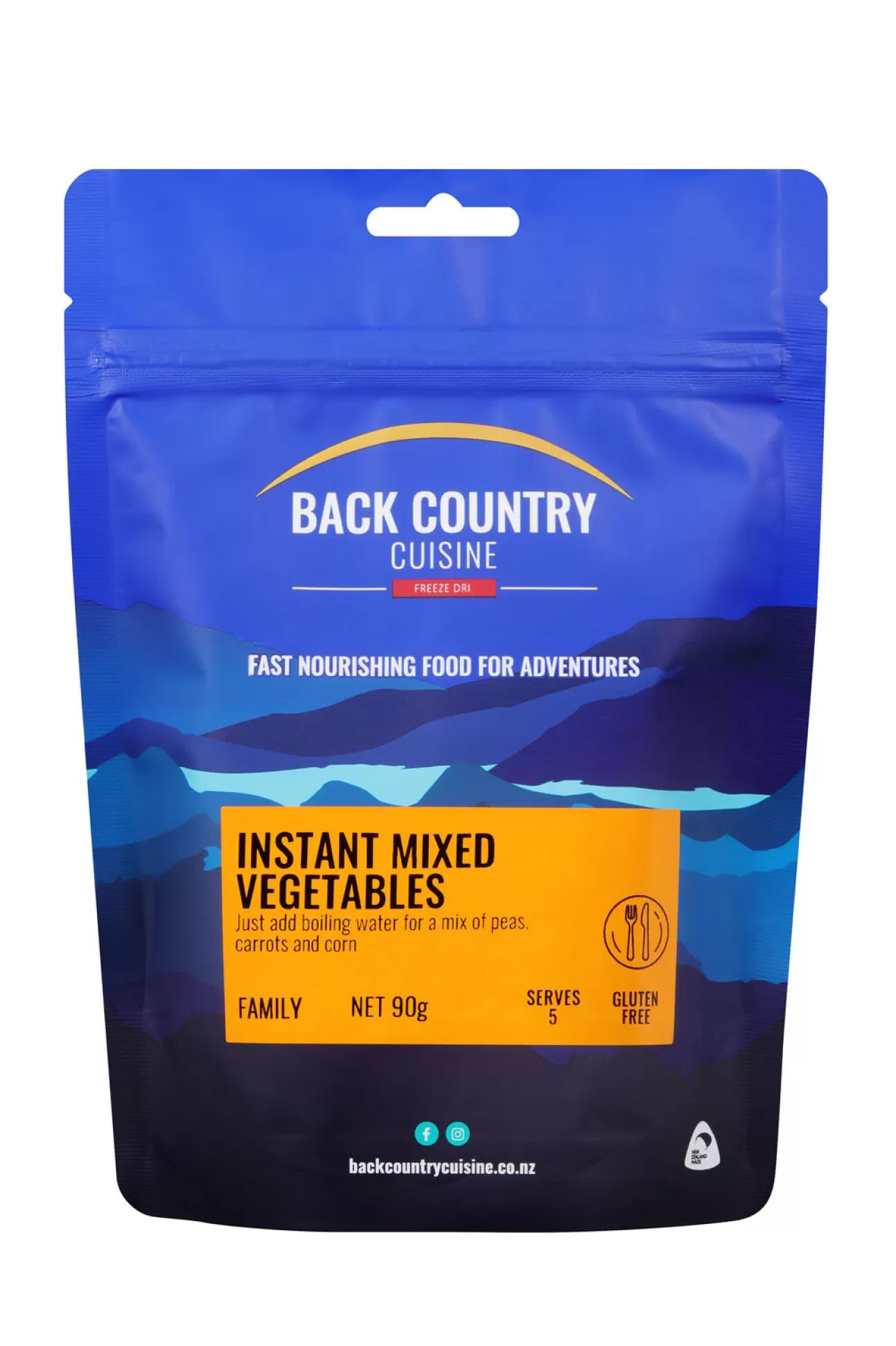 Back Country Cuisine Instant Mixed Vegetables —90 G>Macpac Best