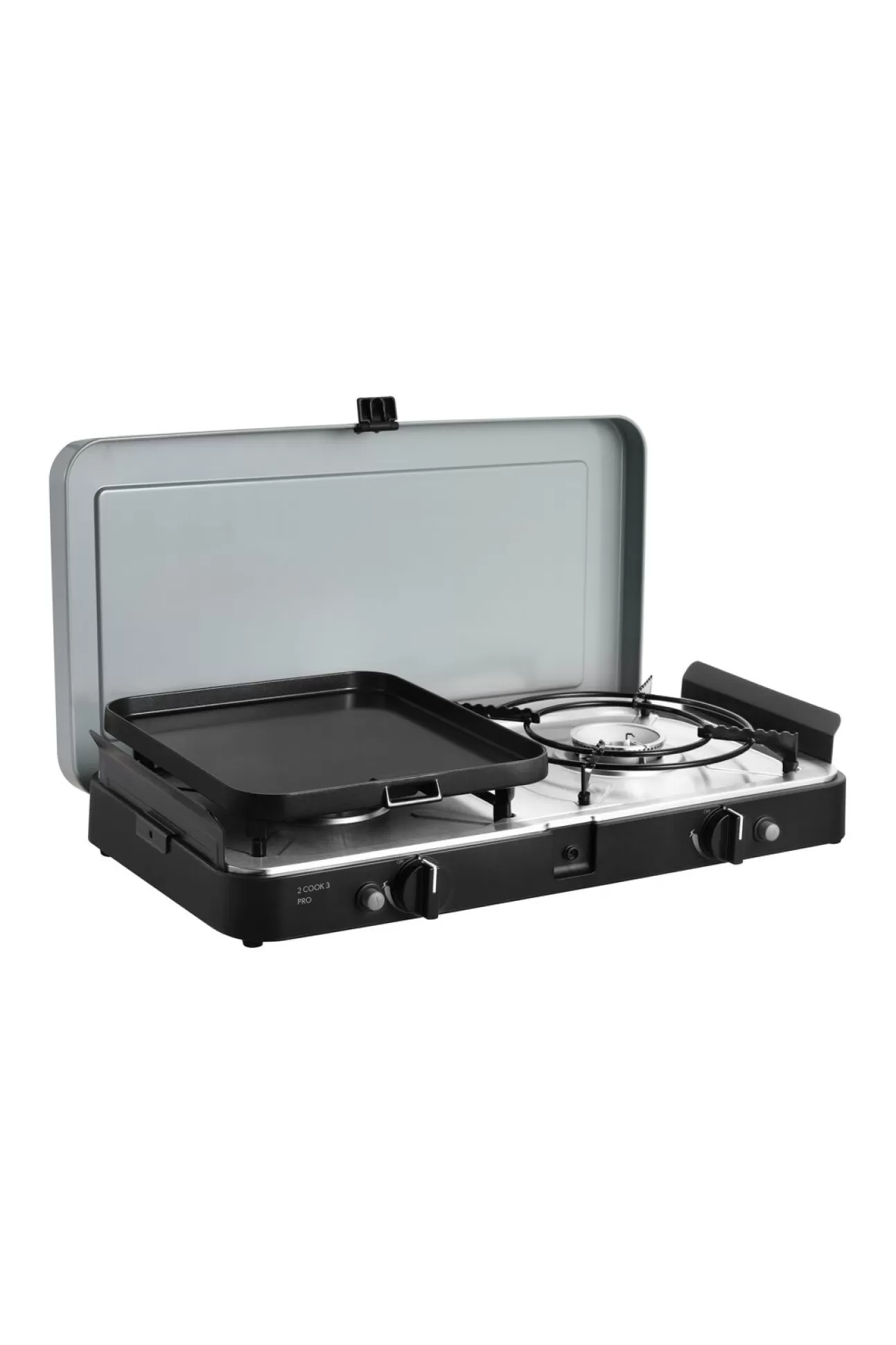 Dometic Gas Stove Dometic 2 Cook 3 Pro Deluxe 2 Burner Moss / Black Dometic>Macpac Discount