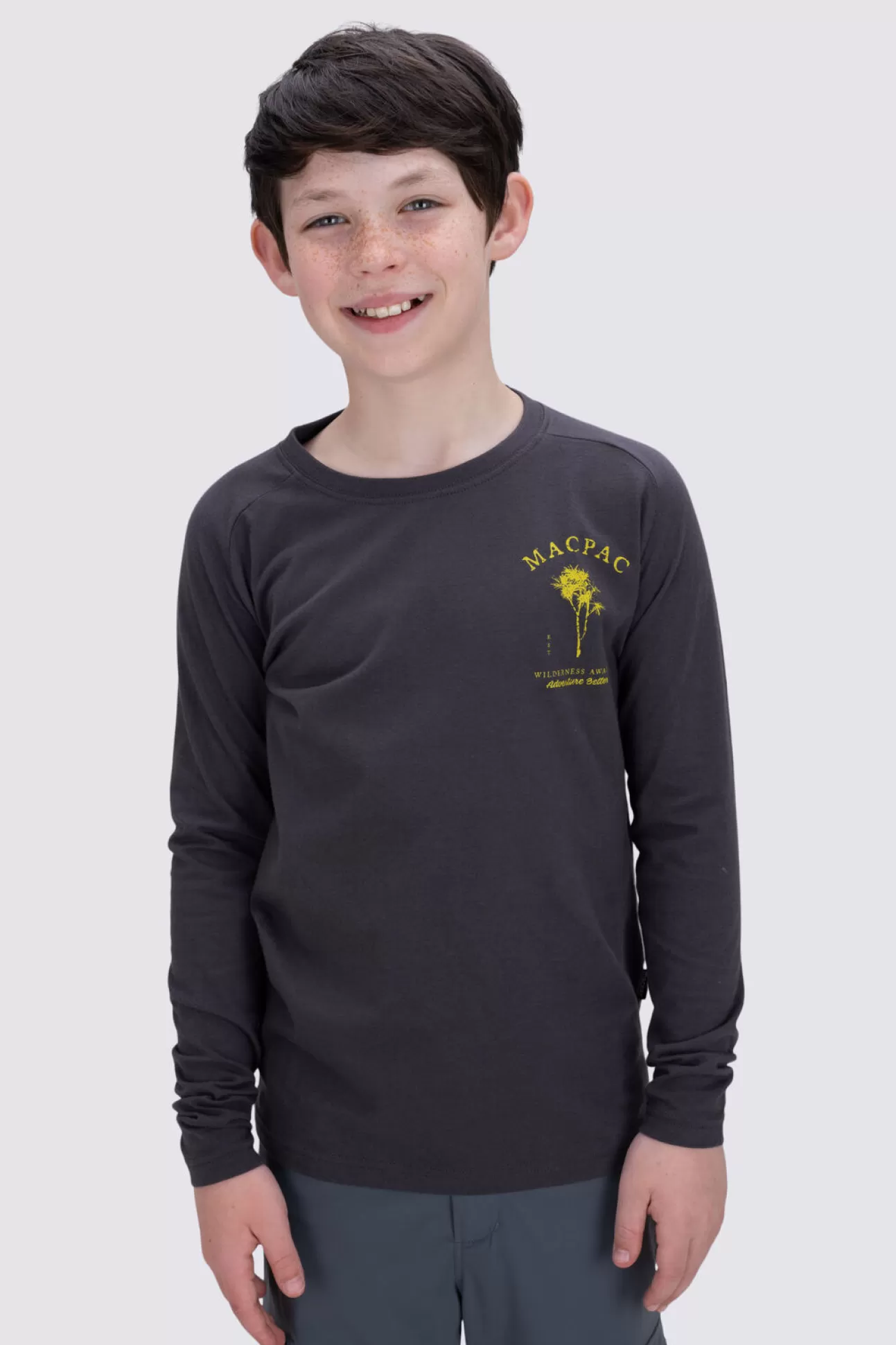 Kids' Trees Graphic Long Sleeve T-Shirt>Macpac Fashion
