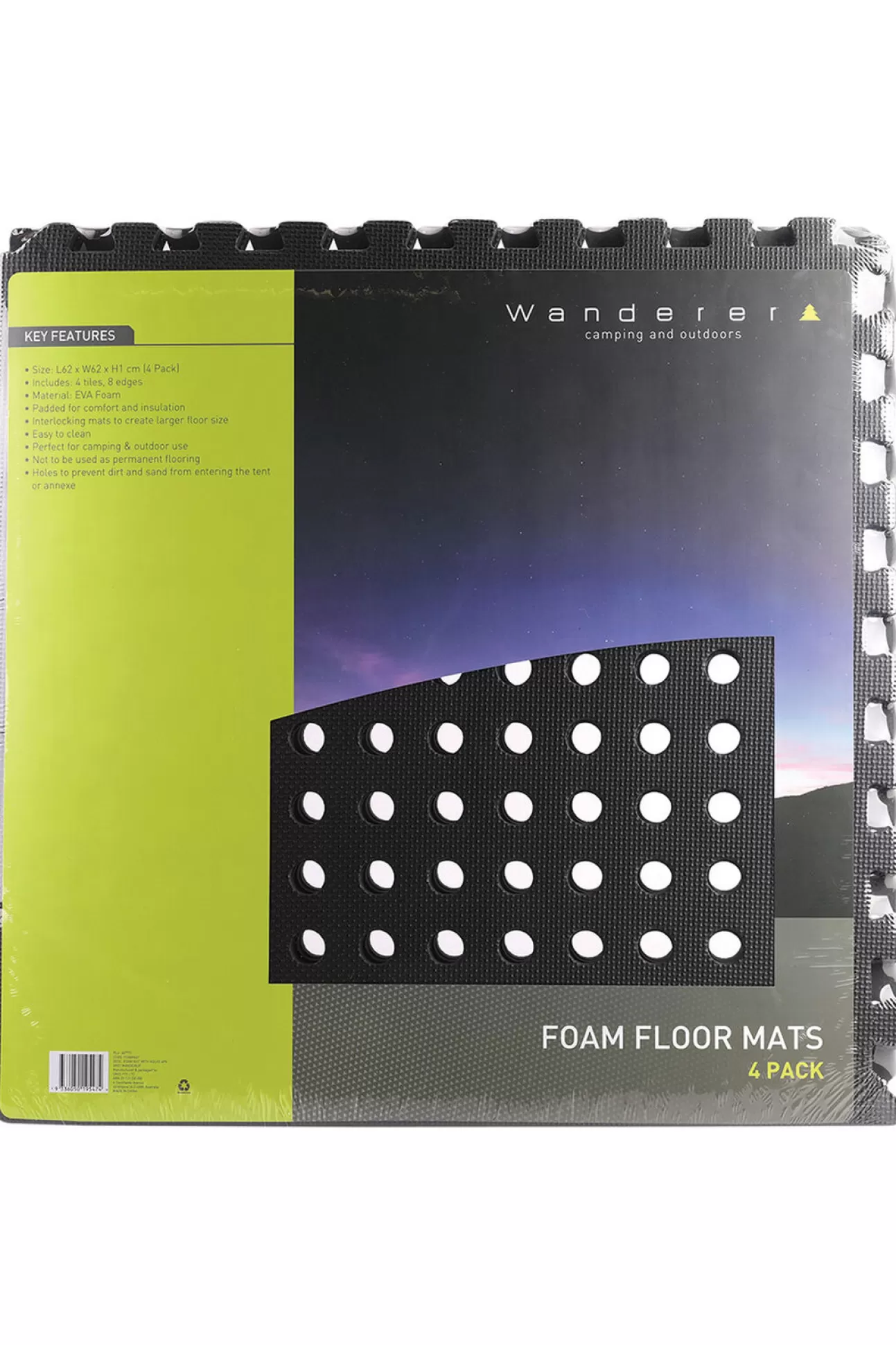 Wanderer Foam Mat With Holes — 4 Pack>Macpac Sale